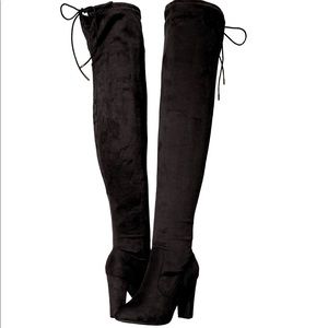 NWOT Black Over the Knee Boots
